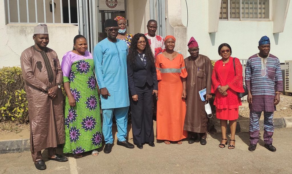 Director of Human Resources, TRCN, Dr. Stella Nwokocha and members of dissemination team